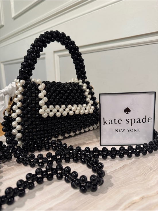 kate spade Handbags - Kate Spade Bag Black White Beaded Target Limited Edition Sold Out Mini Crossbody